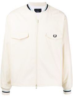 FRED PERRY бомбер с вышитым логотипом