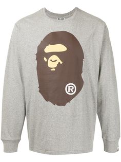 A BATHING APE® топ Ape с длинными рукавами и логотипом Bape