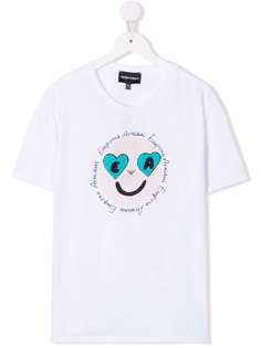 Emporio Armani Kids футболка с графичным принтом
