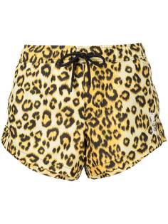 Les Girls Les Boys плавки-шорты с леопардовым принтом
