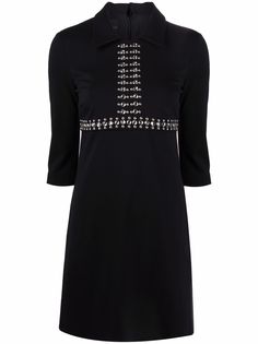 PINKO декорированное платье-рубашка длины мини