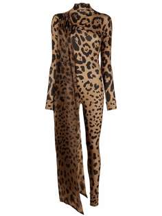 Atu Body Couture комбинезон с леопардовым принтом