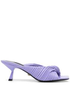 Versace мюли с плиссировкой
