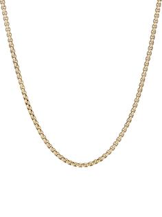 David Yurman колье Box Chain из желтого золота