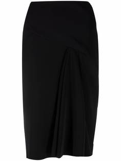 Versace юбка А-силуэта со складками