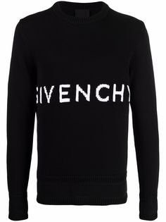 Givenchy джемпер вязки интарсия с логотипом