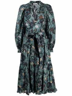 Ulla Johnson платье миди с цветочным принтом