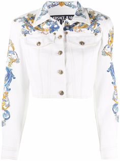 Versace Jeans Couture джинсовая куртка с принтом Baroque