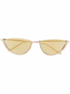Bottega Veneta Eyewear солнцезащитные очки в оправе кошачий глаз с затемненными линзами