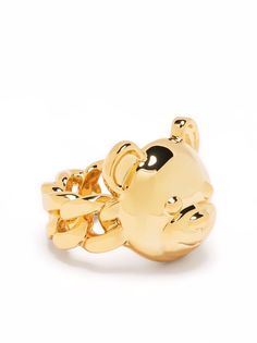 Moschino кольцо с декором Teddy Bear