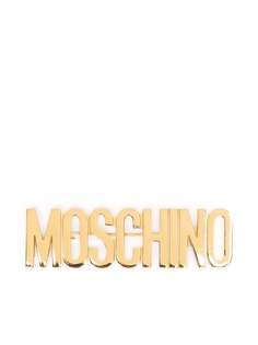 Moschino брошь с логотипом