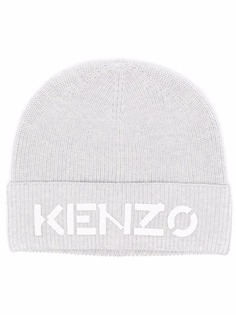 Kenzo шапка бини с нашивкой-логотипом