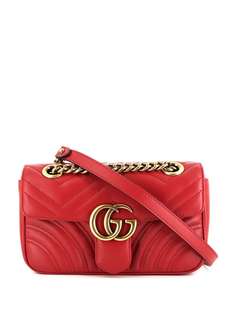 Gucci Pre-Owned мини-сумка на плечо GG Marmont 2020-го года