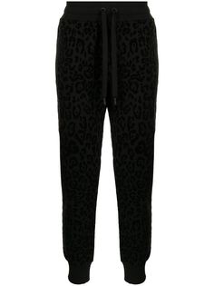 Dolce & Gabbana спортивные брюки с леопардовым принтом