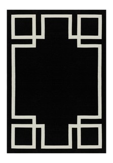 Ковер hampton (carpet decor) черный 230x160 см.