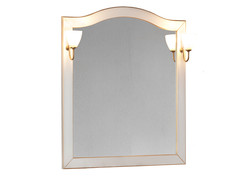 Настенное зеркало royal-1 (экомебель) золотой 90x105x2 см.