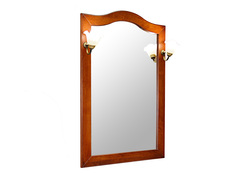 Настенное зеркало амати венто (экомебель) коричневый 70x103x2 см.