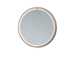 Настенное зеркало тесса (экомебель) белый 80x80x2 см.