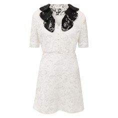 Платье из хлопка и вискозы Saint Laurent