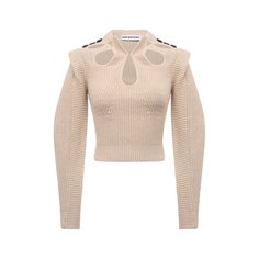 Свитер из хлопка и шерсти self-portrait