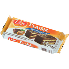 Вафли Gastone Lago Plaisir темный шоколад, 38 г