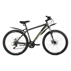 Велосипед Stinger Caiman D 27.5 (2021) горный рам.:16" кол.:27.5" зеленый/черный 17.2кг (27SHD.CAIMA