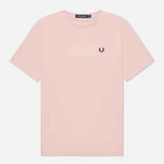 Женская футболка Fred Perry Crew Neck, цвет розовый