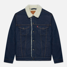 Мужская джинсовая куртка Levis The Sherpa Trucker, цвет синий
