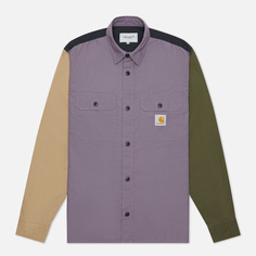 Мужская рубашка Carhartt WIP L/S Valiant 6.5 Oz, цвет фиолетовый