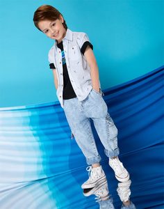 Джинсы Slouchy с карманами-карго для мальчика Gloria Jeans
