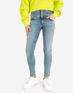 Облегающие джинсы Waid waist с широким поясом Gloria Jeans