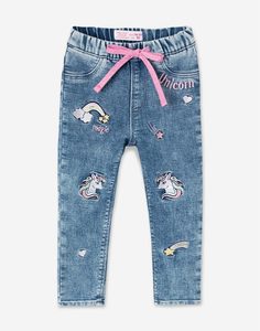 Джинсы Legging с единорогами для девочки Gloria Jeans