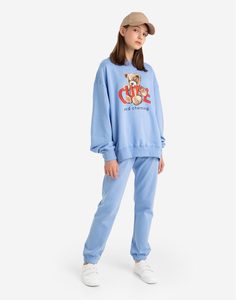 Голубые спортивные брюки Baggy Gloria Jeans
