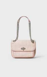 Stradivarius Сумка С Плечевым Ремнем, Застежкой И Цепочкой Цвет Розового Макияжа 103