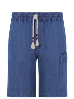 Шорты из хлопка и льна MC2 Saint Barth