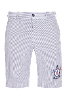 Шорты хлопковые в полоску Paul&Shark
