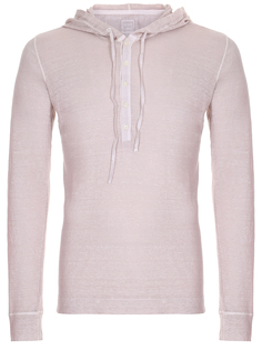 Лонгслив льняной с капюшоном 120% Lino