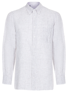 Рубашка льняная в клетку Stile Latino