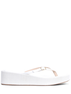 Шлепанцы из кожи и текстиля Les Tatanes Lin Jacquemus