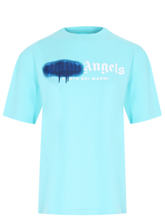 Футболка хлопковая с логотипом Palm Angels