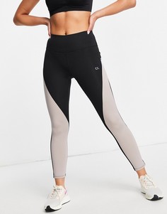 Черные тайтсы длиной 7/8 для тренинга Calvin Klein Sports-Multi