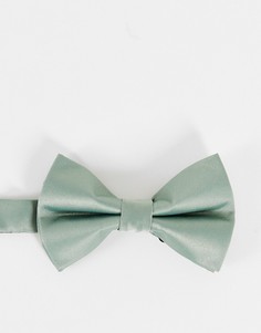 Шалфейно-зеленый галстук-бабочка ASOS DESIGN-Зеленый цвет