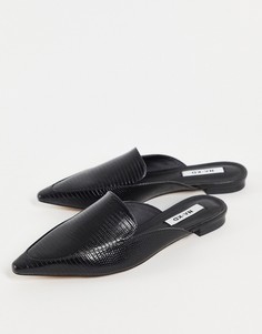 Черные слиперы с заостренным носком NA-KD-Черный цвет