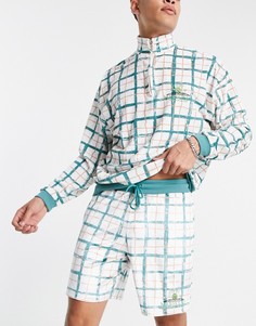 Велюровые шорты в клетку от комплекта ASOS DESIGN-Multi
