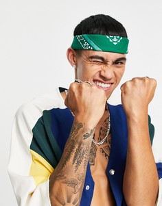 Зеленая бандана с принтом пейсли ASOS DESIGN-Зеленый цвет
