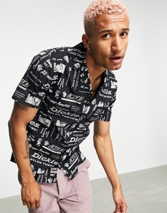 Черная рубашка с короткими рукавами Dickies Pillager-Черный цвет