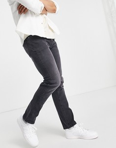 Эластичные узкие джинсы выбеленного черного цвета из органического хлопка Topman-Черный цвет
