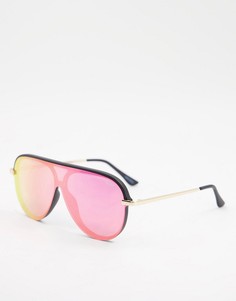 Большие солнцезащитные очки Quay Empire-Розовый цвет