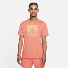Мужская футболка с графикой Nike Yoga Dri-FIT - Оранжевый