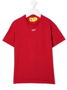 Off-White Kids футболка с логотипом
